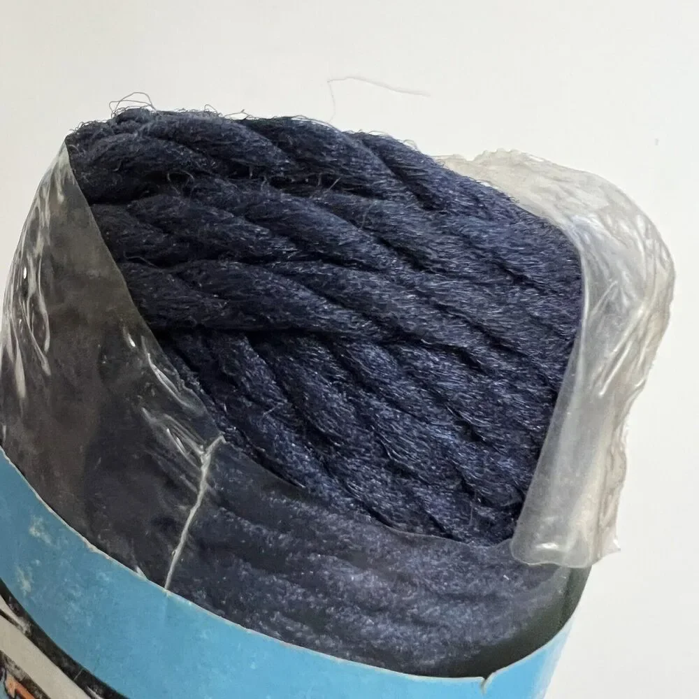 Maxwells Polyolefin Cable Cord 48 Yds Craft Crochet Knotting Knit Navy Blue
